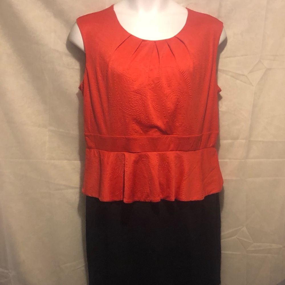 Red and black all occasion dress